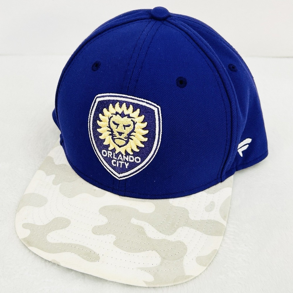 Fanatics Orlando‎ City SC Camo Hat Cap Adjustable Snapback Purple MLS Soccer